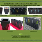 Contenitori Eco Light in metallo lavorato al laser