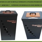 Contenitori Eco Light in metallo veniciato con coperchio