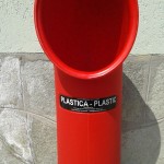 U-trash rosso da pavimento